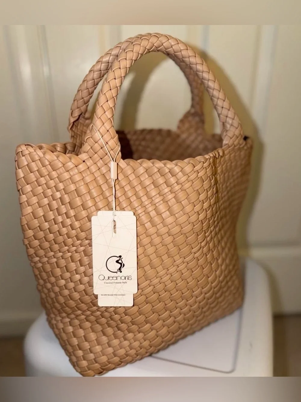 Vegan Leather Hobo Tote Bag